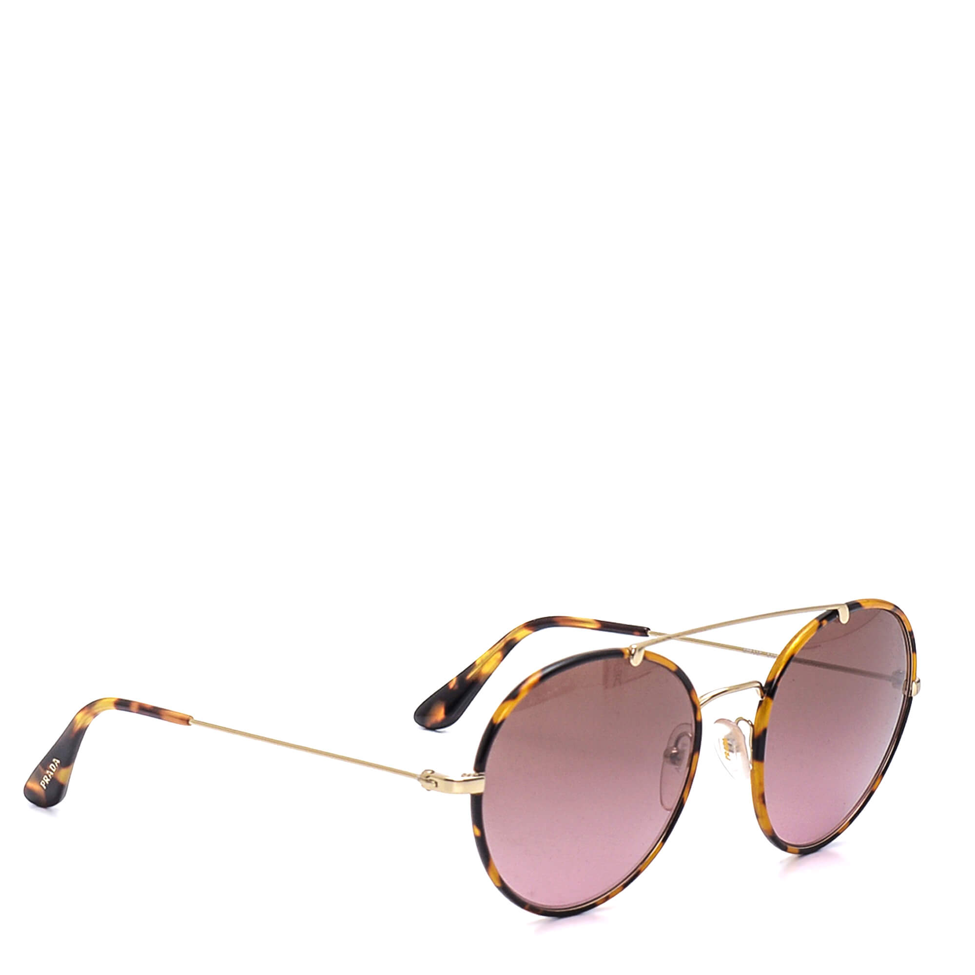 Prada - Leopard Round Sunglasses